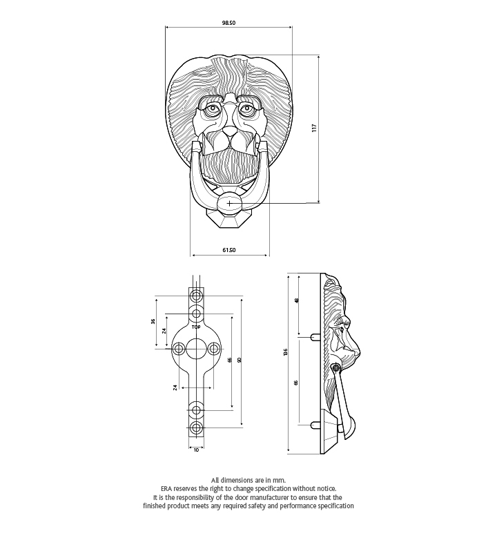 Nu Lion S Head Door Knocker