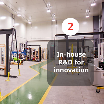 R&D in-house supports our strive to create new innovations in security components