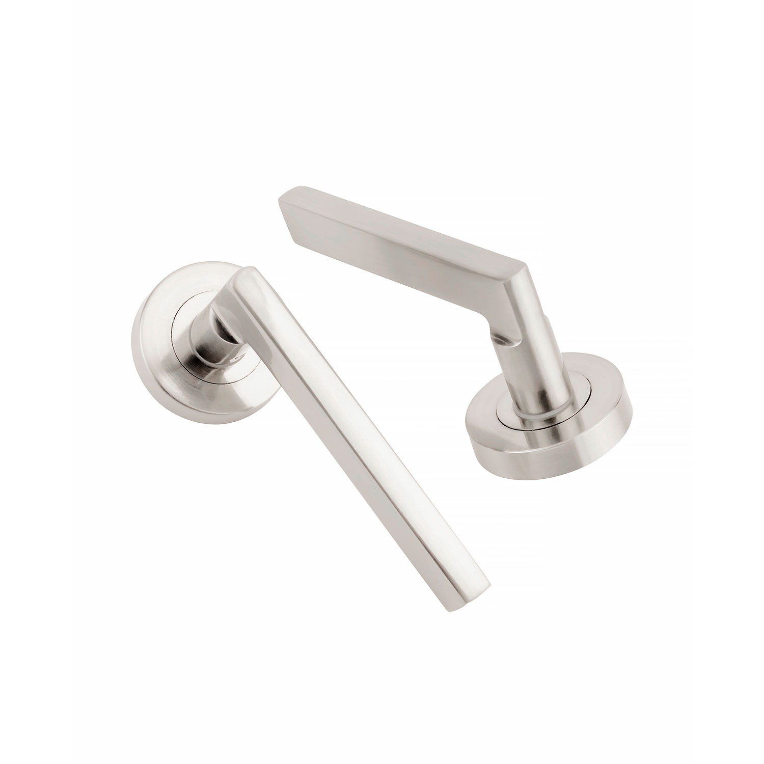 ERA Twist Lever on Linear Rose Internal Door Handle - Polished Chrome -  DHAINPCTLLR