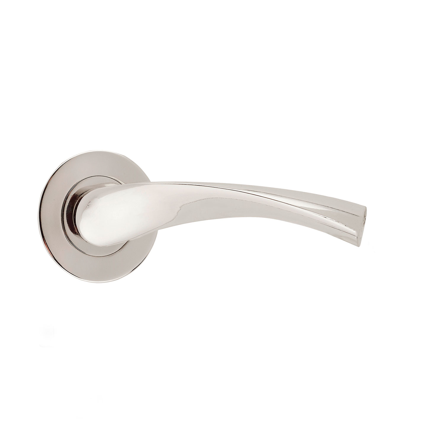 ERA Twist Lever on Linear Rose Internal Door Handle - Polished Chrome -  DHAINPCTLLR